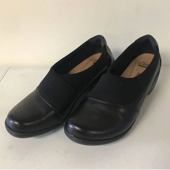 Clarks Women's Size 9 Channing Enna Slip-On Loafer Shoes, Black - FLOOR … - Picture 3 of 8